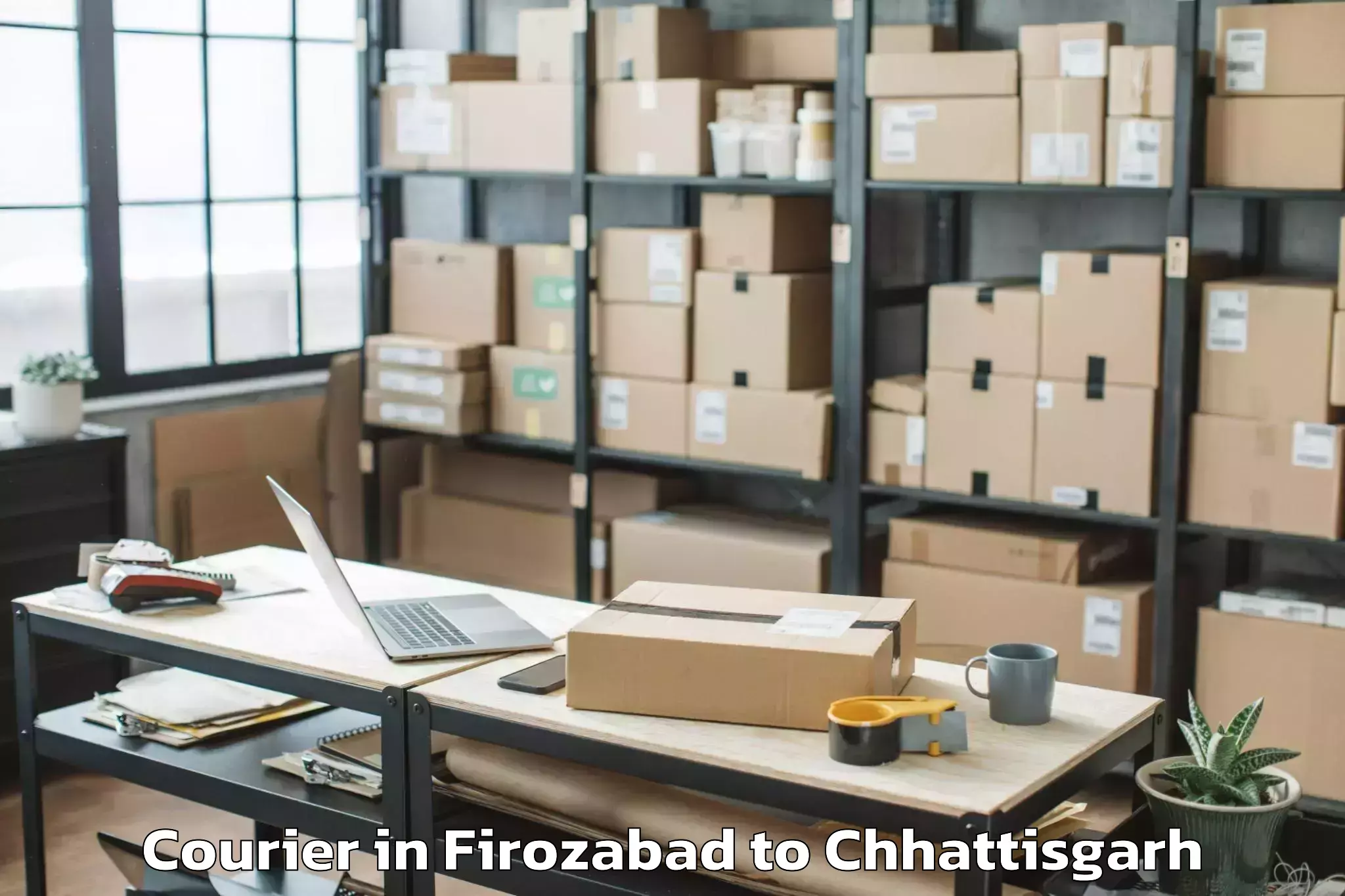 Trusted Firozabad to Mungeli Courier